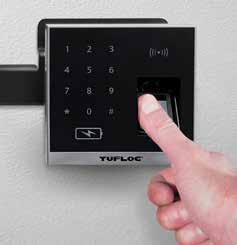 Standard keyed lock includes 3 keys Only Tufloc offers the X-LOCK which keeps