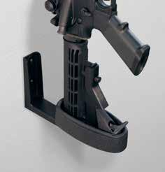 easy installation, almost anywhere Secure, open display of guns Immediate