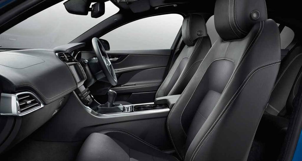 Interior Shown: Jet Taurus Grain leather Sports seats with Light Oyster contrast stitch, Jet facia