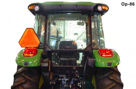 3 Tractor Lighting and SMV Emblem If the tractor will be operated near or traveled on a public roadway it must be equipped with proper warning lighting and a Slow Moving Vehicle (SMV) emblem which