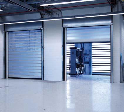 A bright light in airlocks In airlocks such as those used in the automotive industry, the transparent laths of the EFA-STT can