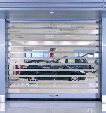 High performance for materials handling Given the constant traffic of goods, doors in materials handling systems must withstand