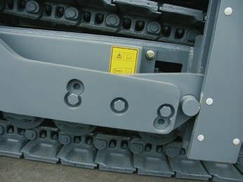 Crawler Tracks without Track Pads > > Die-forged chain links made of a boron/manganese modified steel alloy for high strength and long service life.