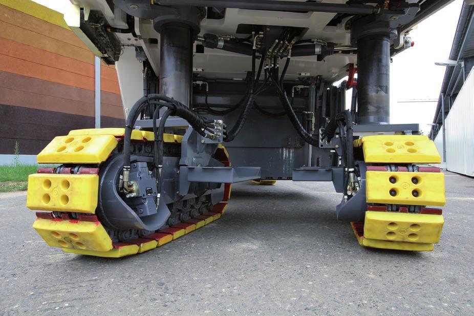 Original Wirtgen track pads and service packages for track pads POLY GRIP Track Pads Conventional System > > POLY GRIP the track pad that has set unparalleled standards in terms of mileage and