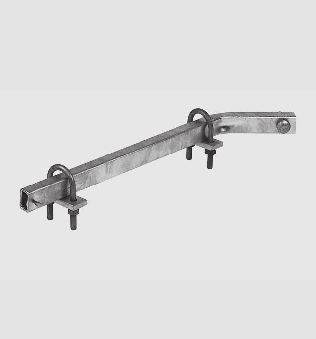 Mounting Brackets Bracket Used for fixing of guide-rails onto the side of climbing irons. Comes with all installation elements. For step irons of 20-25 mm diameter. Weight: 1,6 kg/each Part No.