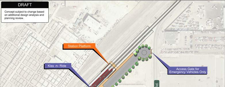 Coliseum/Stock Show North Station Concept Acreage of station footprint: 2.