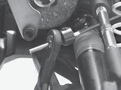 Static camber is adjusted by turnbuckle equipped camber links, front and rear. Lengthen the camber links with the supplied turnbuckle wrench to increase camber (positive camber).