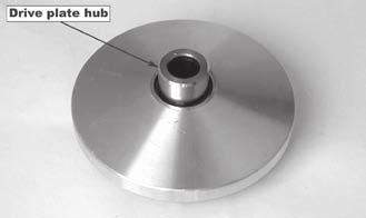 Measure the outer diameter of the drive plate hubs movable surface.