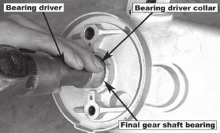 BEARING ON THE LEFT CRANKCASE BODY REPLACEMENT When