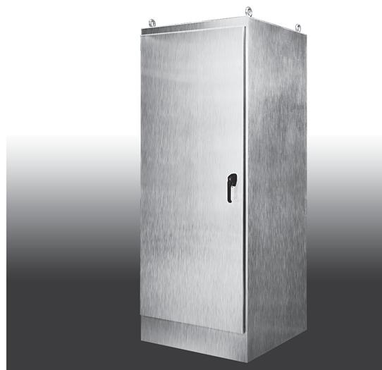 Free Standing Single Door Enclosures FSSD Series Enclosures Standard Features separately Padlockable 3-Point Latch for