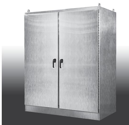 Free Standing Double Door Enclosures FSDD Series Enclosures Padlockable 3-Point Latch for Security & Ease of Use Standard Features separately Design Options Grounding
