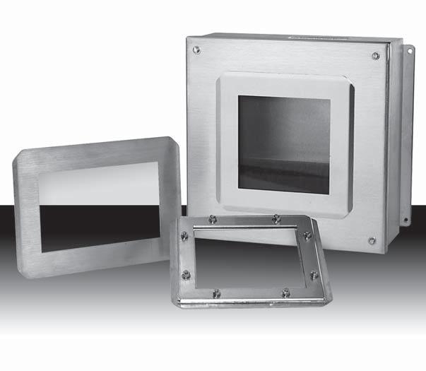 Window Kits Standard Features Construction Material Certifications D (REQ'D WINDOW CUTOUT) Cover is sealed with a neoprene B (WINDOW OPENING) gasket for protection in wet environments.