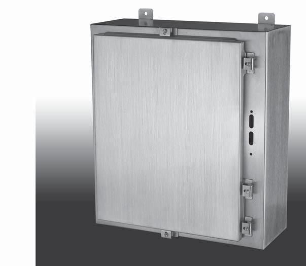 Single Door Clamped Cover Enclosures for Flange Mounted Disconnects DN4X Series Disconnect Enclosures Standard Features panels sold separately) Design Options Material Certifications LISTED 437S