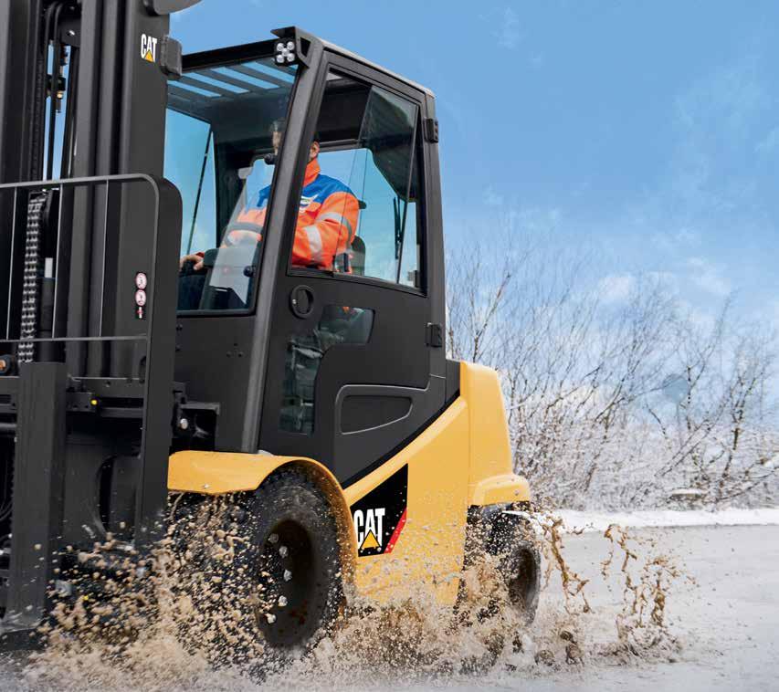 3 CAT POWER ADVANTAGES TO YOU: Lower total cost of ownership On average, the overall lifecycle operating costs for electric forklifts are one quarter of the cost compared to IC lift trucks*,