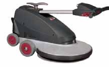 Large wheels for easy manoeuvre Cleaning path of 51 cm (20») Safety