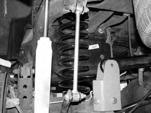 Figure 48 26. Install the new shocks with the OE hardware. Use two provided large shim washers at each shock mount. Torque to 90 ft-lbs. 27. Install the provided brake line spacer sleeve (1.