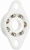 to DIN 625-1 Skate wheel Outer Ø For loosely toleranced holding fixtures Flange bearings Dimensions acc.