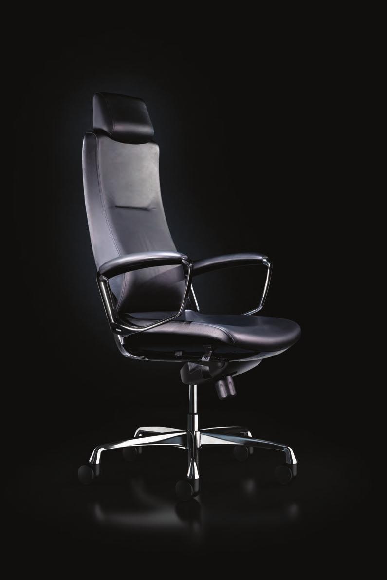EXECUTIVE The Liven chair accentuates the prestigious