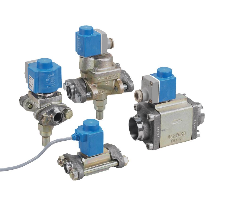 MAKING MODERN LIVING POSSIBLE Solenoid valves EVRA 3 40 and EVRAT 10 20 EVRA is a direct or servo operated solenoid valve for liquid, suction and hot gas lines with ammonia or fluorinated