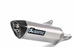 Stainless steel link pipe Noise reduction insert Carbon fiber clamp - Akrapovič heat