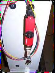 You can temporarily connect the upper-gate/interlock wire harness and the lowerdoor/interlock wire harness (if provided) to the matching numbered wires in the outside junction box