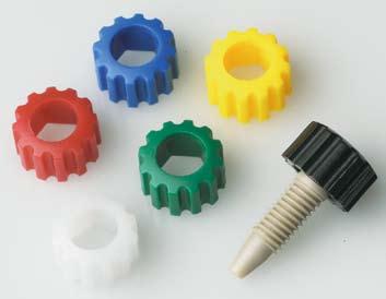 Color-It knobs are available in six different colors (blue, yellow, green, black, white and red).
