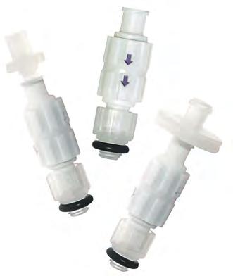 Safety air inlet valves Safety air outlet filters safety products Safety air inlet valves connections Valve to cap Filter 1/4-28 Female Luer materials Housing PP (Polypropylene) Filter Cellulose