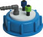 new Multi caps safety products NEW Multi cap includes 1 cap 1 O-ring 2 sets: 1/8 nuts/ ferrules/colored sleeve adapters 1 set: angled barbed adapters for 4mm, 6mm and 8mm ID tubing 1 set: plugs (PA