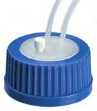 Eco caps safety products eco caps The Eco cap consists of a three-hole ETFE insert (two bores for 1/8" and one for 4 mm OD tubing) with a polyethylene collar, compatible with all standard GL45 thread