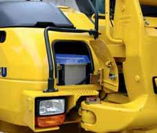 Easy Maintenance Excellent serviceability Komatsu designed the PW98MR-6 with an easy access to all service