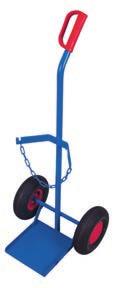 capacity; Diameter 210 250 mm; Cylinder holder with safety chains; Trucks powder-coated RAL 5010 gentian blue; Permanent surface protection; Impact- and scratch-resistant; Pneumatic or