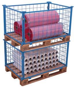 Handling of pallet Pallet converter Welded steel construction; Suitable for Euro and industry pallets;