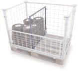 Pallet converter, galvanised Welded steel construction; Suitable for Euro and industry pallets; Stackable, but do