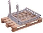 do not move when stacked; End walls are fitted with vertical tubular bars; Side walls open;