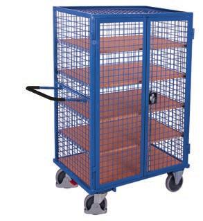 411 1315 910 1810 1245 785 140,0 500 200 x 40 Load capacity shelf: 80 kg* T-handle lock The push/pullbar adjusts to the height of the person pulling when the trolley is being pulled.