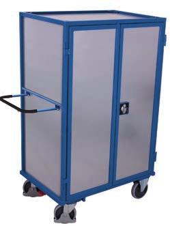 413 1315 910 1810 1245 785 171,5 500 200 x 40 Load capacity shelf: 80 kg* T-Handle lock The push/pullbar adjusts to the height of the person pulling when the trolley is being pulled.