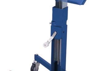 adjustable even under full load; Load surfaces one-sided tilts to 15 or 30 ; Material stand powder-coated RAL 5010 gentian blue; Permanent surface protection; Impactand