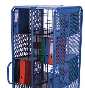 360 mm 330 mm 330 mm Compartments: W=305 x D=345 x H=330 mm 330 mm Document trolley with 20 compartments W D H sw-574.