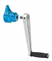 Technical data spring loaded safety crank Sifeku Length of crank Square drive Drive torque max.