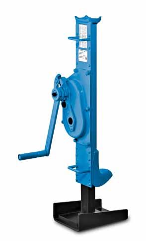Hoisting Equipment Rack & Pinion jacks INFO Rail jacks acc. to DIN 7355 model RSJ 5000 Track rails can be quickly and safely lifted by means of this jack, also under unfavourable conditions.