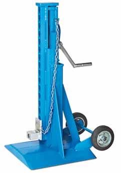 Hoisting Equipment Rack & Pinion jacks Truck body lifting jack model KHB 5000 and 8000 Truck body lifting jacks are used for supporting vehicle bridges, swap bodies and trailers; they are also used