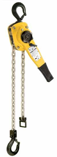 Hoisting Equipment Ratchet lever hoists INFO All ratchet lever hoists with a capacity exceeding 750 can be used for load attachment according to EN 12195.