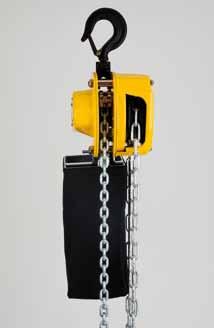 Hoisting Equipment Hand chain hoists Technical data model VSIII in / number of chain falls Chain dimensions d x p Lift per 1 m hand chain overhaul Handle pull at WLL dan Weight at standard lift (3 m)