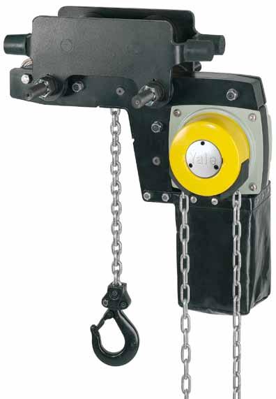 Hoisting Equipment Hand chain hoists Hand chain hoist with integrated push or geared type trolley (low headroom) model Yalelift LH 500-10000 The hand chain hoist model Yalelift LH with integrated low