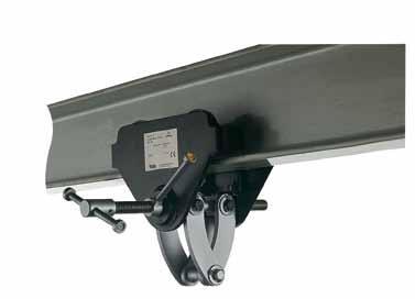 Hoisting Equipment Trolley clamps Trolley clamp model CTP 1000-3000 Easy fitting to overhead beams for the attachment and transport of loads.