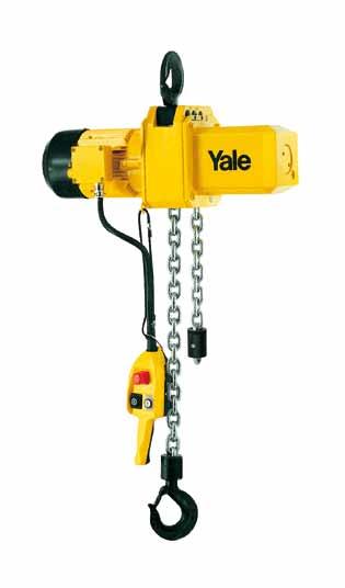 Hoisting Equipment Electric chain hoists Options Stainless steel load chain. Suspension hook rotated 90. Flexible chain container. Other operating voltages.