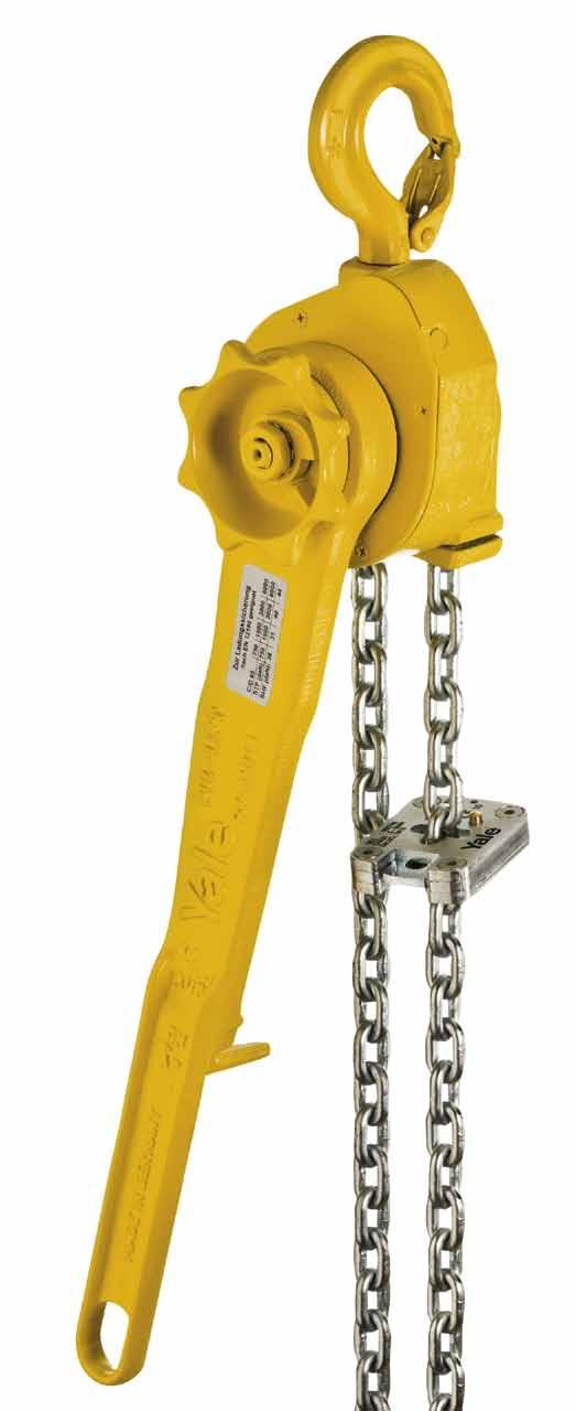 5 x 26 Yale chain stop for round link and roller chains model YKST The Yale chain stop is designed to be used as an additional fall arrester for round link and roller chains.