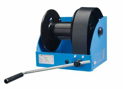 Hoisting Equipment Manual winches Wall-mounted winch with worm gear drive model SW-W-SGO 250-5000 Wall-mounted winch with worm gear drive and load pressure brake for efficient lifting of heavy loads.