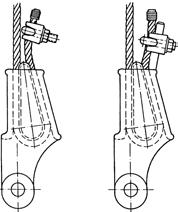 Hoisting Equipment User information Rope fasteners/rope connections The safe functioning of the rope drive depends to a large extent on the rope fastenings on the winch and on the load.