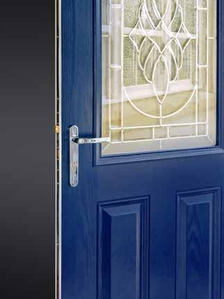 Composite doors are fitted with advanced locking systems, strong hinges and quality handles as standard.